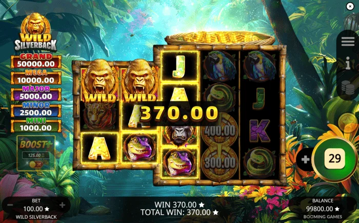 Wild Silverback – grundläggande vinst via Wild Wild Coin Connect