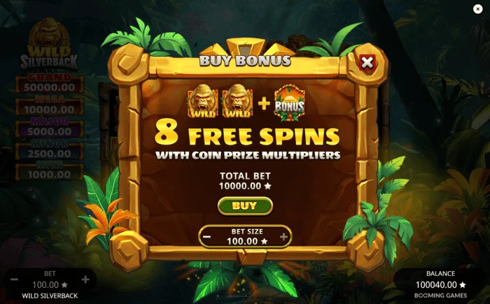 Wild Silverback – start av Free Spins